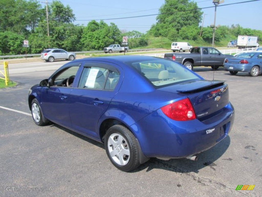 2007 Cobalt LS Sedan - Laser Blue Metallic / Gray photo #7