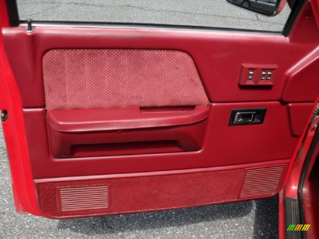 1994 Dodge Dakota SLT Extended Cab Red Door Panel Photo #49979439