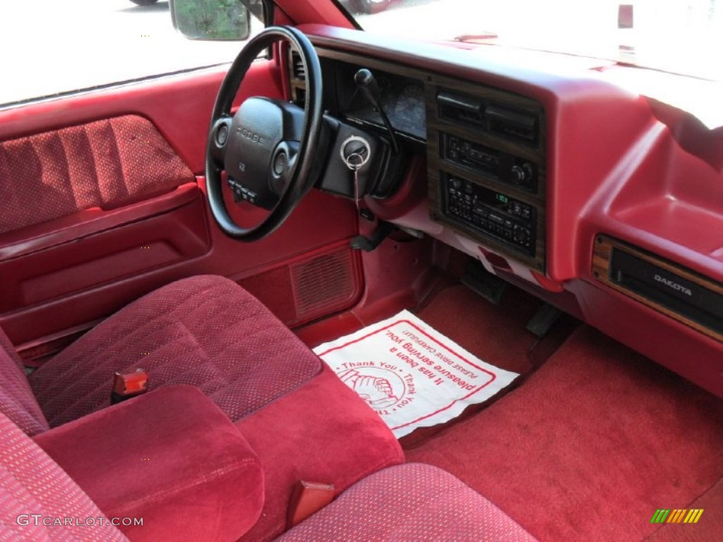 Red Interior 1994 Dodge Dakota Slt Extended Cab Photo