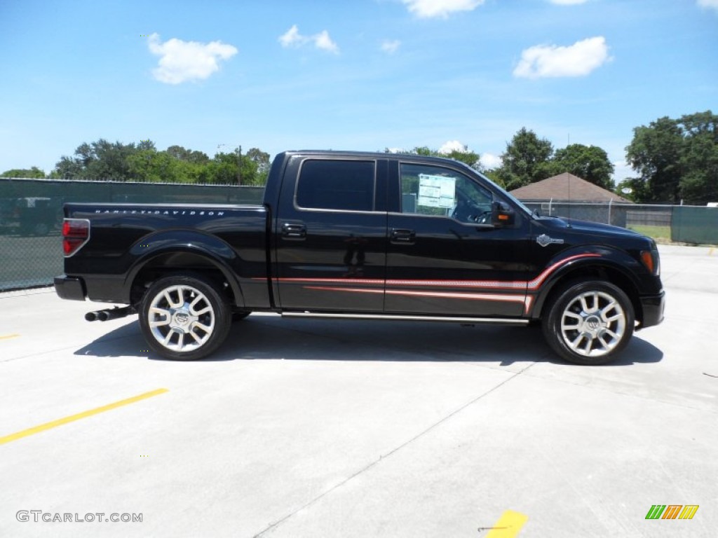 Tuxedo Black Metallic 2011 Ford F150 Harley-Davidson SuperCrew Exterior Photo #49979631