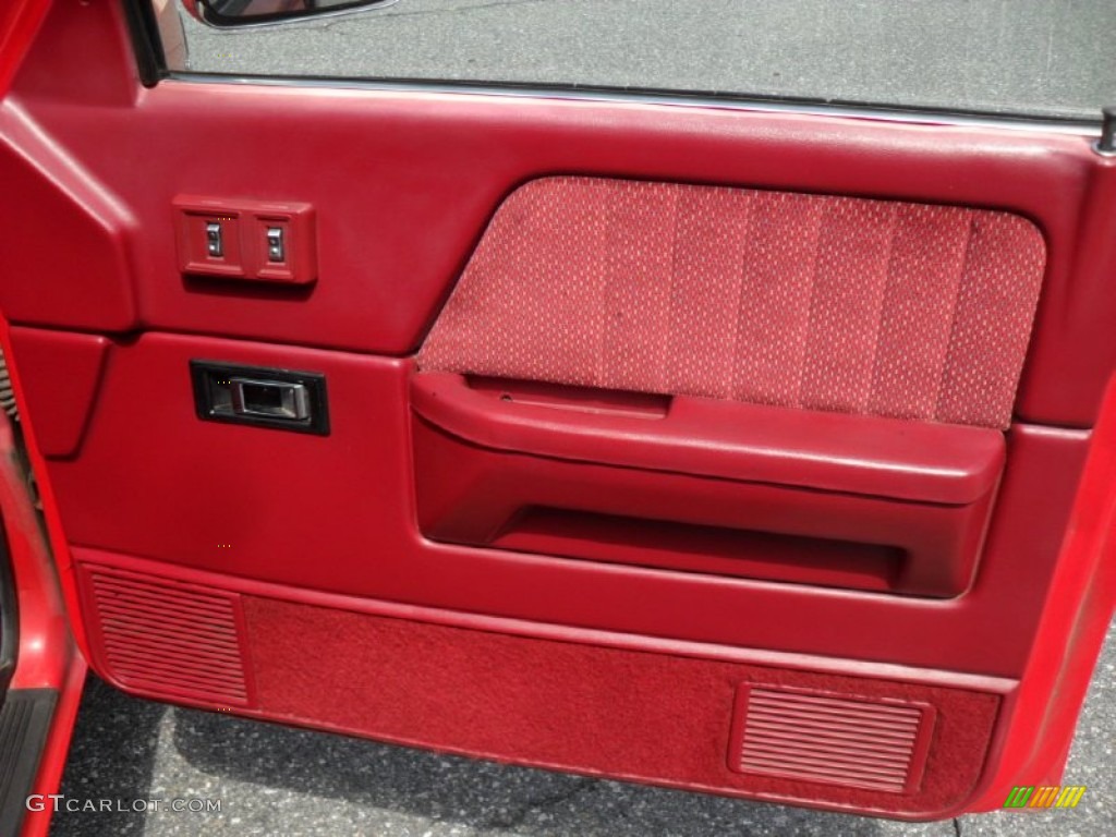 1994 Dodge Dakota SLT Extended Cab Red Door Panel Photo #49979637