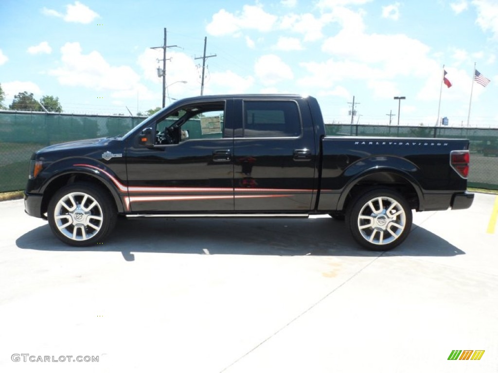 Tuxedo Black Metallic 2011 Ford F150 Harley-Davidson SuperCrew Exterior Photo #49979688