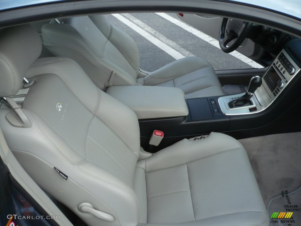 Stone Gray Interior 2007 Infiniti G 35 Coupe Photo #49980543