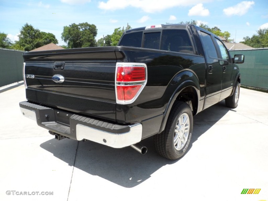 2011 F150 Lariat SuperCrew - Tuxedo Black Metallic / Black photo #3