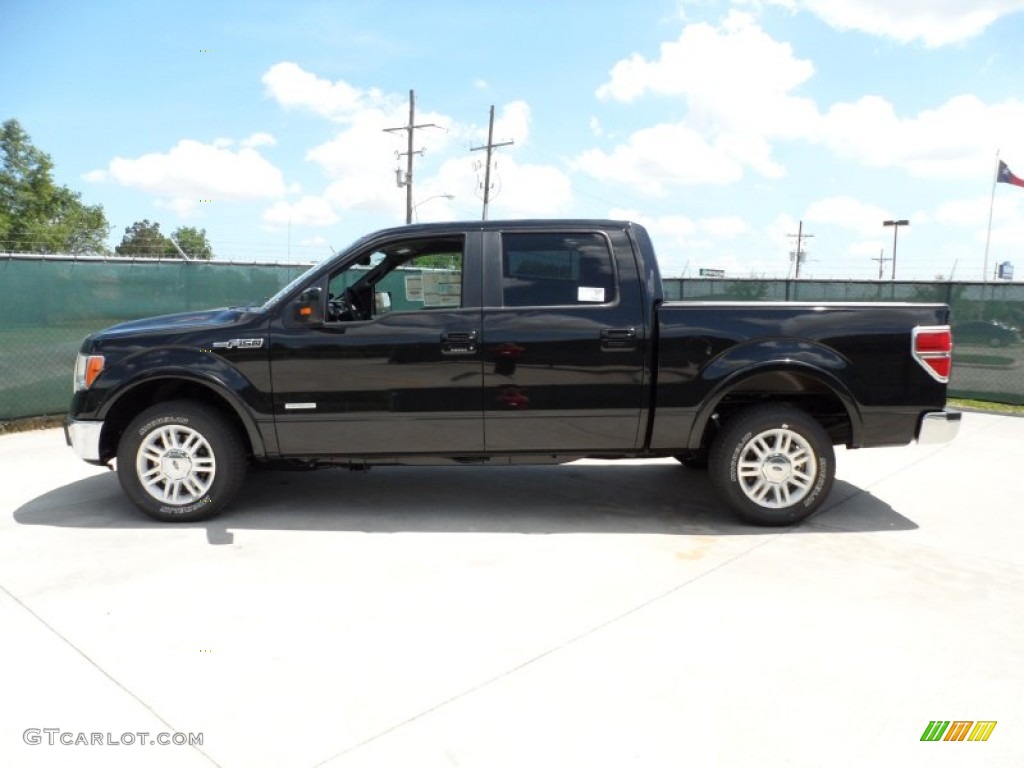 2011 F150 Lariat SuperCrew - Tuxedo Black Metallic / Black photo #6