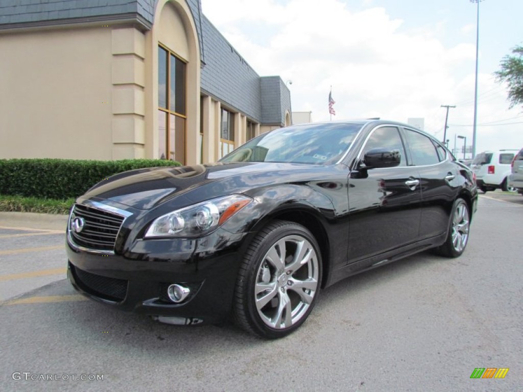 Black Obsidian 2011 Infiniti M 37 S Sedan Exterior Photo #49981818