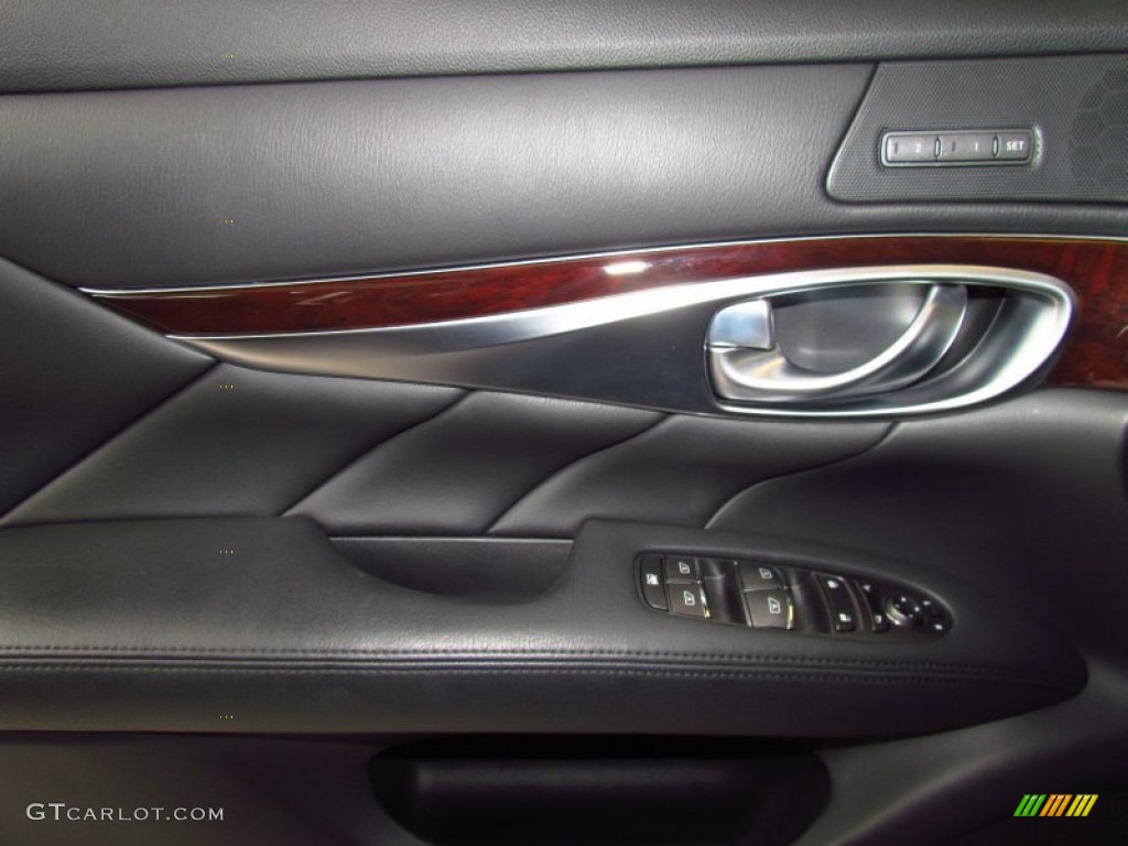 2011 Infiniti M 37 S Sedan Graphite Door Panel Photo #49981977