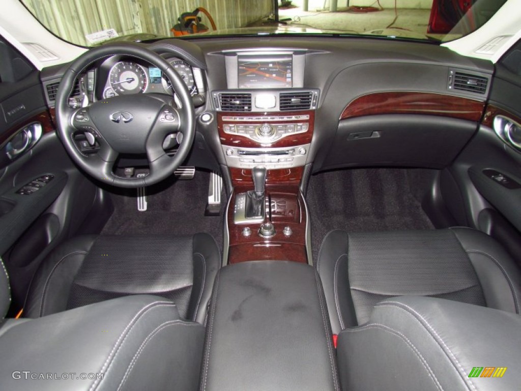 2011 Infiniti M 37 S Sedan Graphite Dashboard Photo #49981992