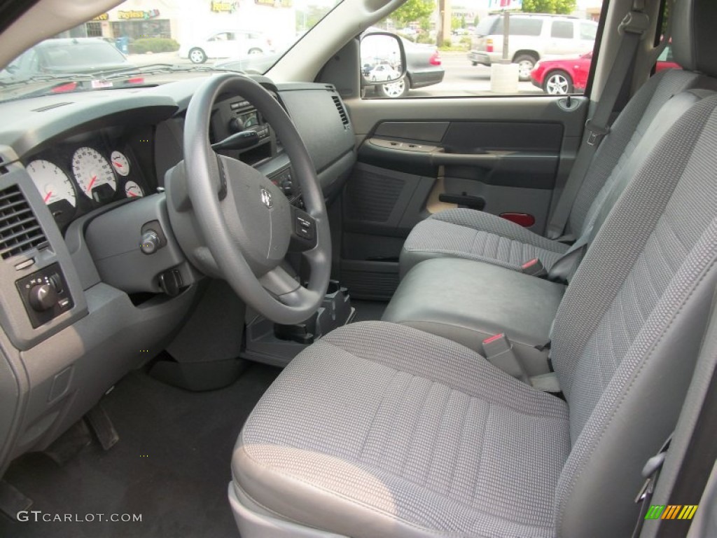 Medium Slate Gray Interior 2008 Dodge Ram 1500 SLT Quad Cab 4x4 Photo #49982499
