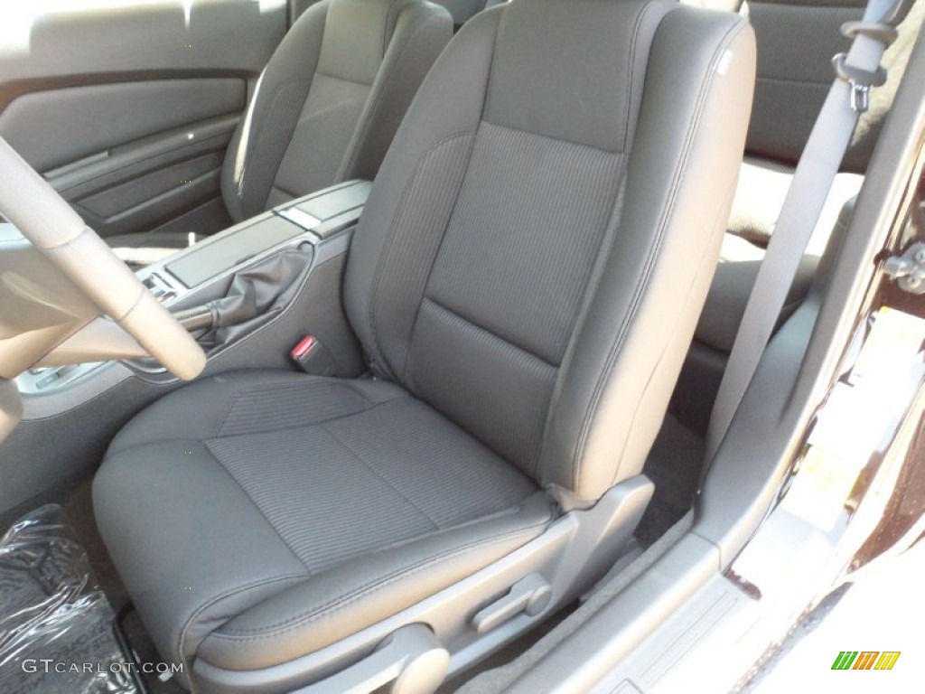 Charcoal Black Interior 2012 Ford Mustang V6 Coupe Photo #49983720