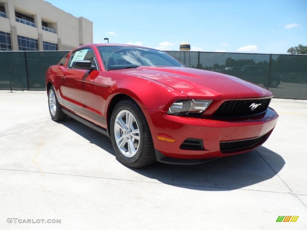 Red Candy Metallic 2012 Ford Mustang V6 Coupe Exterior Photo #49984398