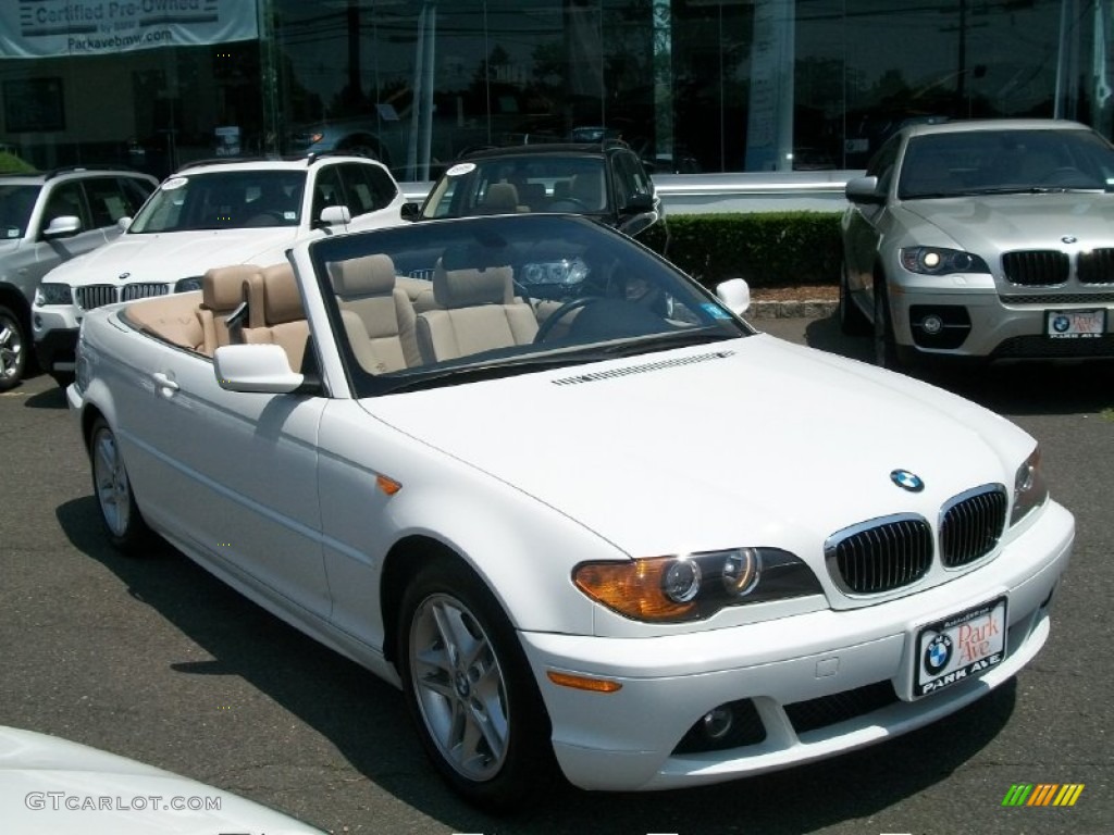 2004 3 Series 325i Convertible - Alpine White / Sand photo #3