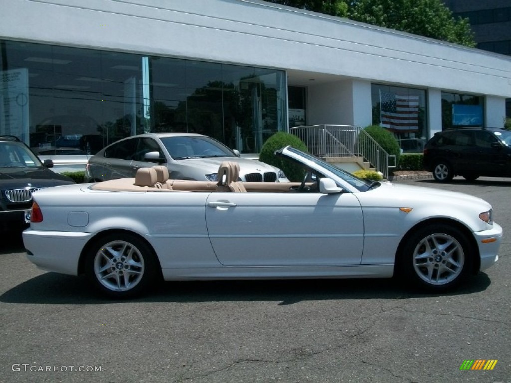 2004 3 Series 325i Convertible - Alpine White / Sand photo #4