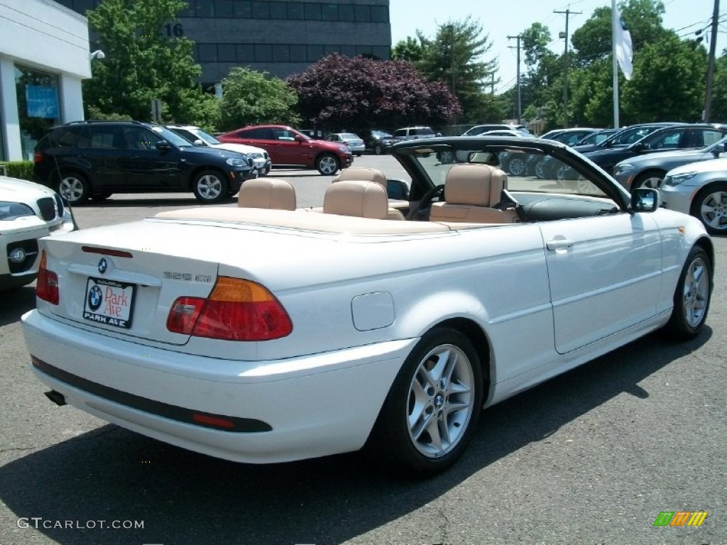 2004 3 Series 325i Convertible - Alpine White / Sand photo #5