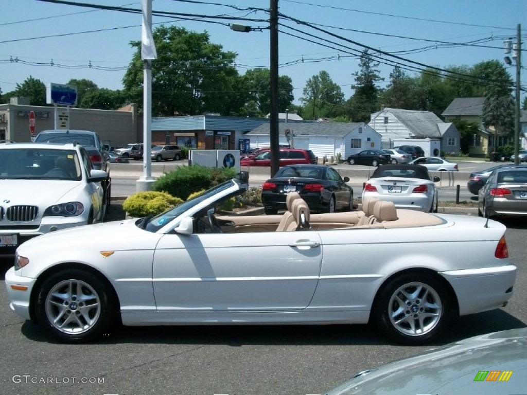 2004 3 Series 325i Convertible - Alpine White / Sand photo #8