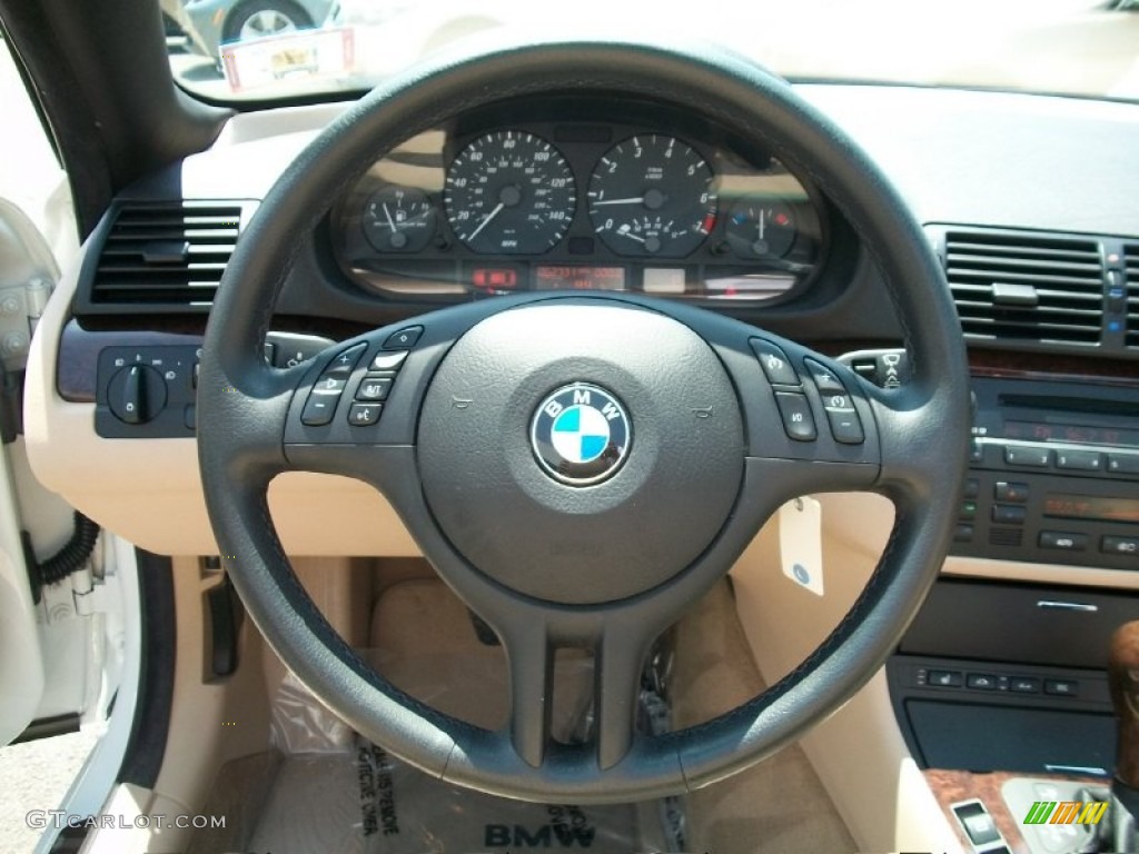 2004 3 Series 325i Convertible - Alpine White / Sand photo #14