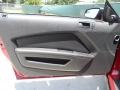 Charcoal Black 2012 Ford Mustang V6 Coupe Door Panel
