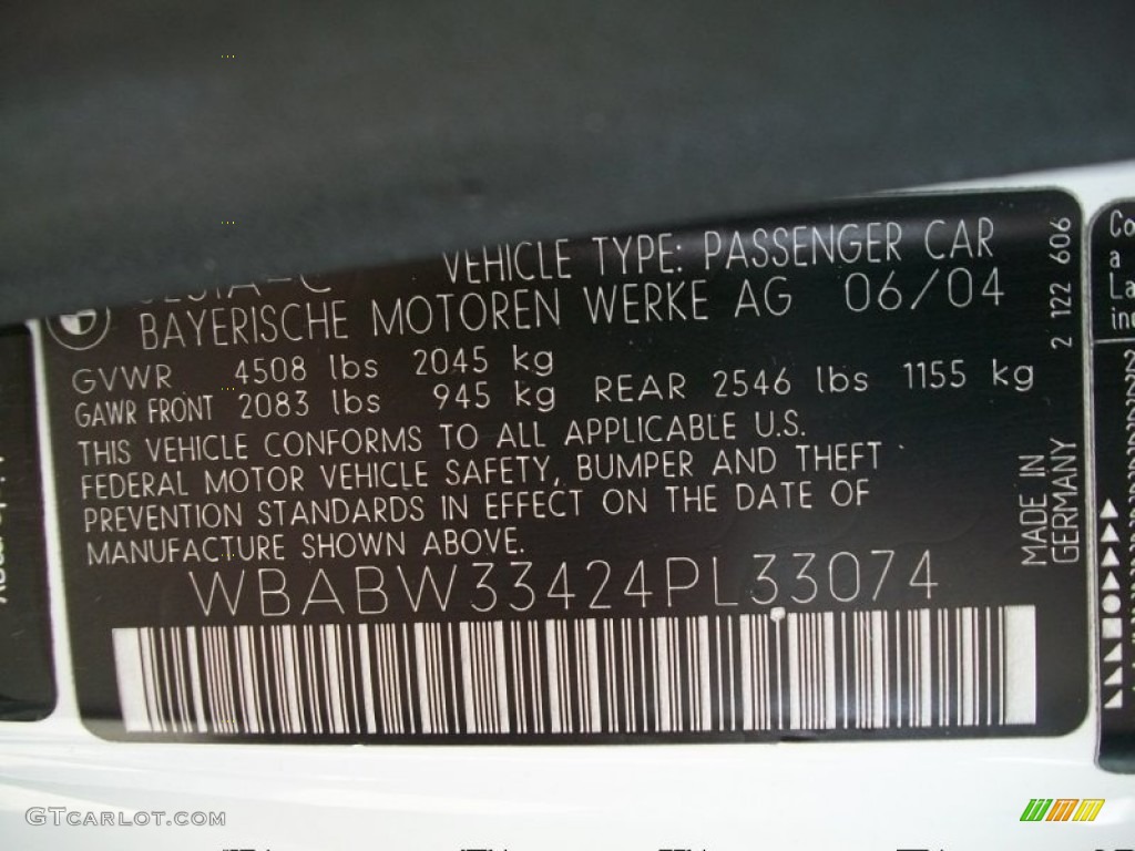2004 3 Series 325i Convertible - Alpine White / Sand photo #31