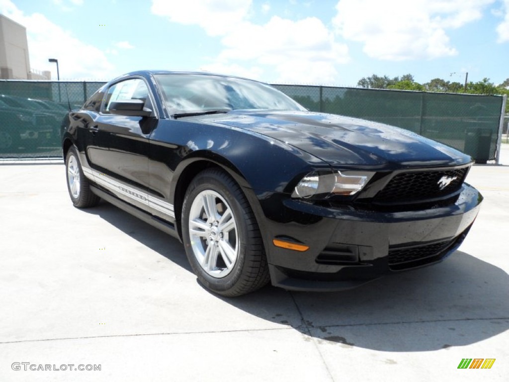 Black 2012 Ford Mustang V6 Coupe Exterior Photo #49985490