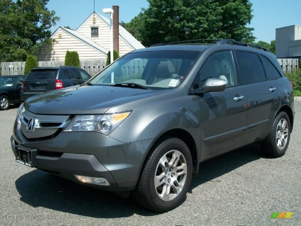 2007 MDX Technology - Nimbus Gray Metallic / Taupe photo #7