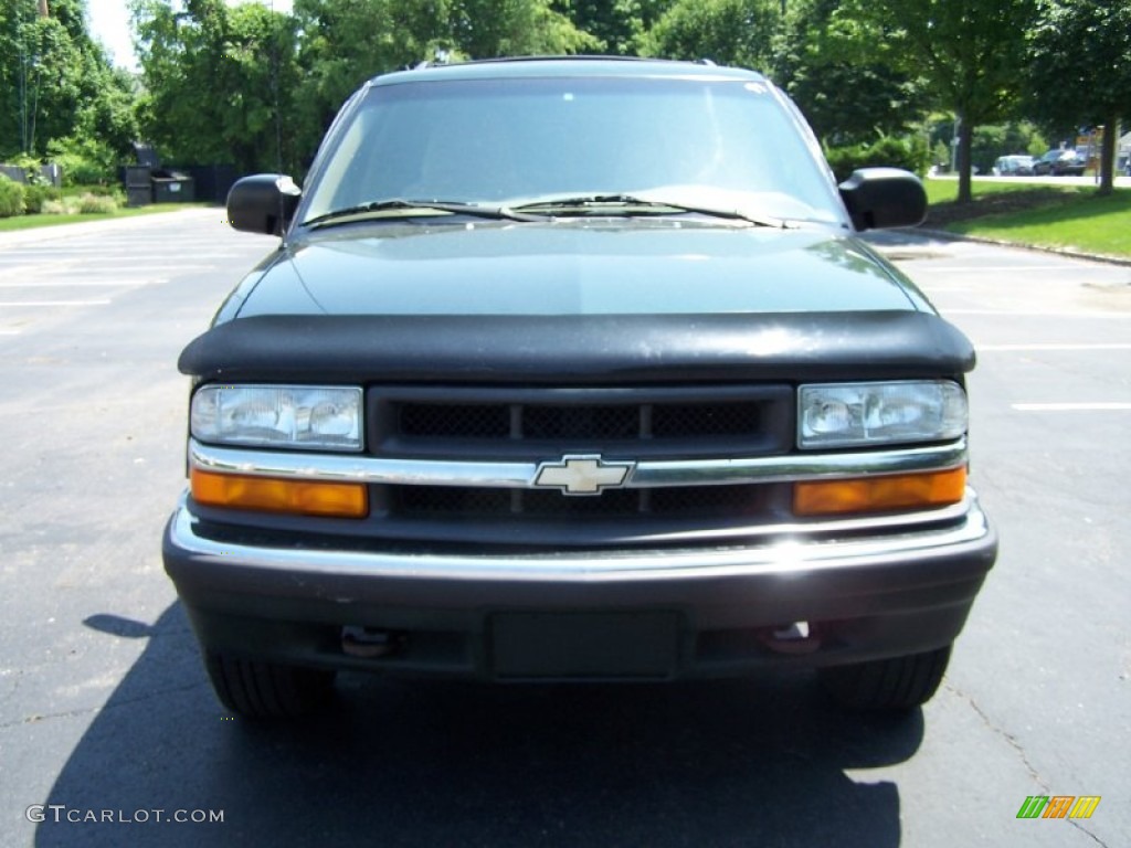 2001 Blazer LS 4x4 - Forest Green Metallic / Beige photo #2