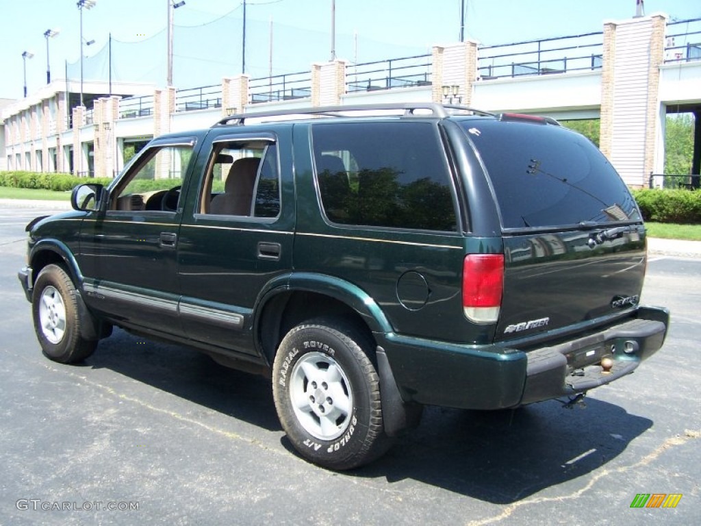 2001 Blazer LS 4x4 - Forest Green Metallic / Beige photo #4