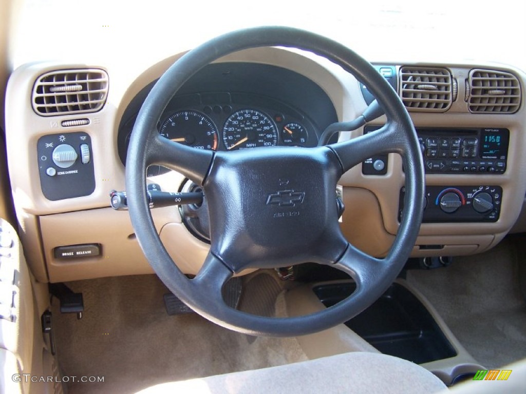 2001 Blazer LS 4x4 - Forest Green Metallic / Beige photo #13