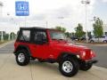 2006 Flame Red Jeep Wrangler SE 4x4  photo #3