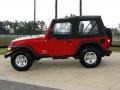 2006 Flame Red Jeep Wrangler SE 4x4  photo #8