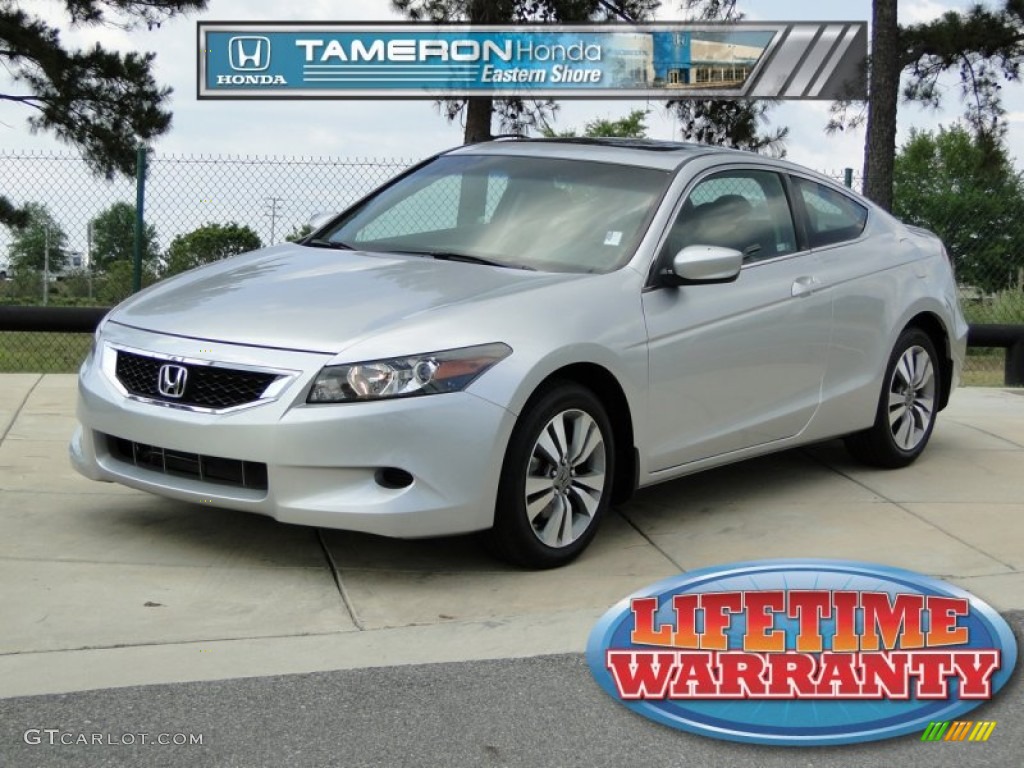 2008 Accord EX Coupe - Alabaster Silver Metallic / Black photo #1