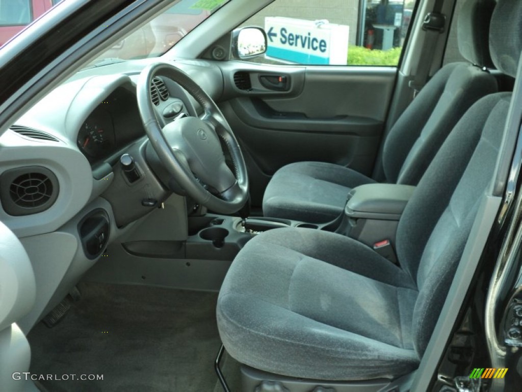 Gray Interior 2001 Hyundai Santa Fe GLS V6 Photo #49991311