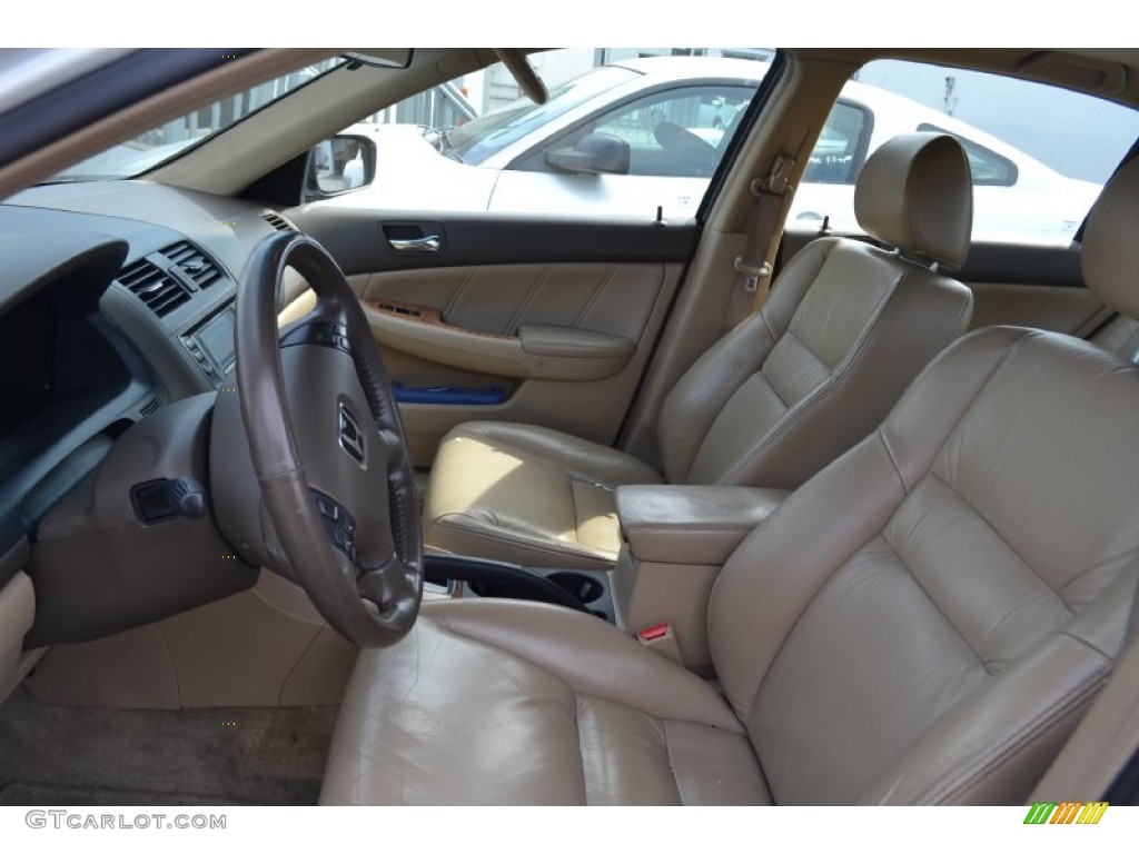 2003 Accord EX V6 Sedan - Taffeta White / Ivory photo #4