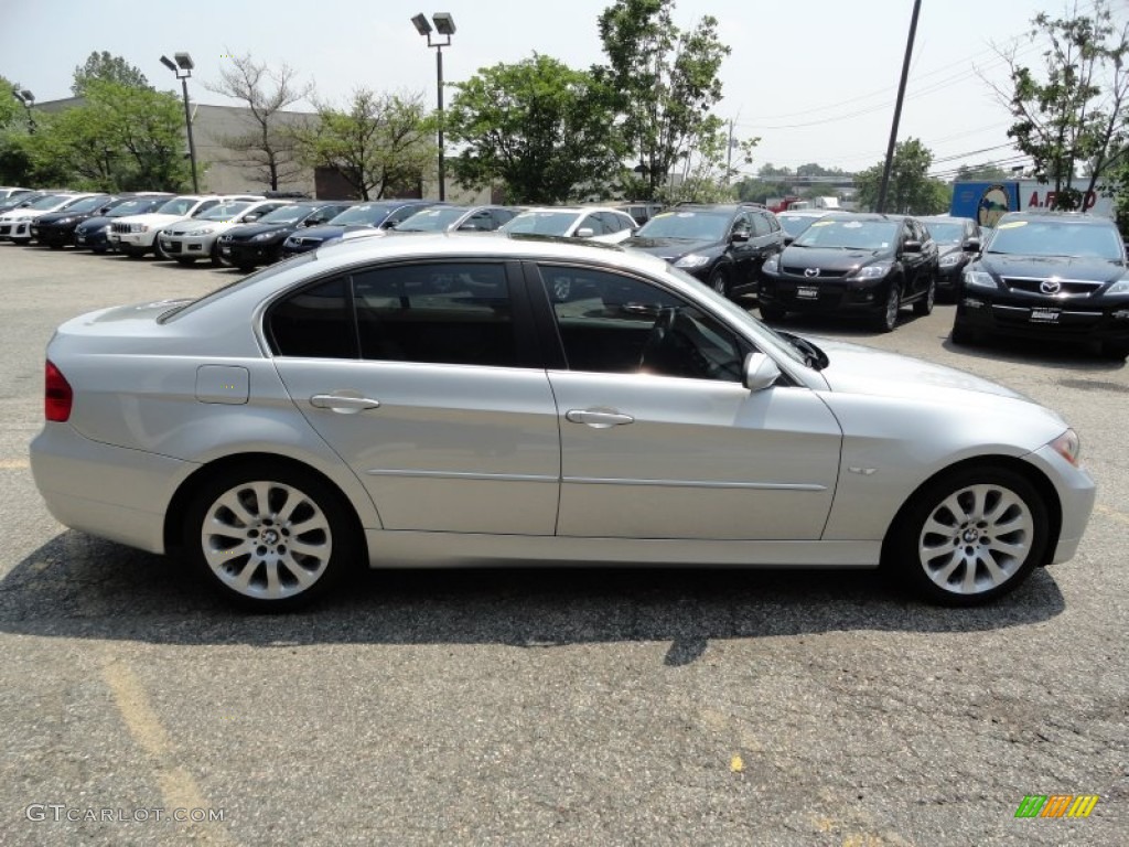 2006 3 Series 330xi Sedan - Titanium Silver Metallic / Black photo #8