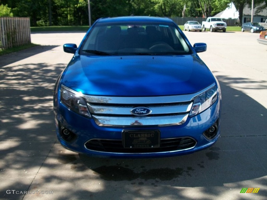 2011 Fusion SE - Blue Flame Metallic / Charcoal Black photo #2