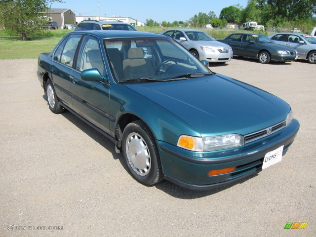 1993 Accord EX Sedan - Arcadia Green Pearl / Beige photo #6