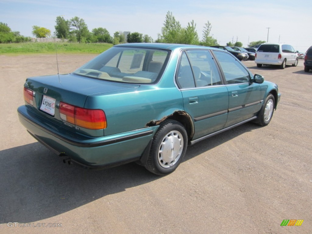 1993 Accord EX Sedan - Arcadia Green Pearl / Beige photo #8