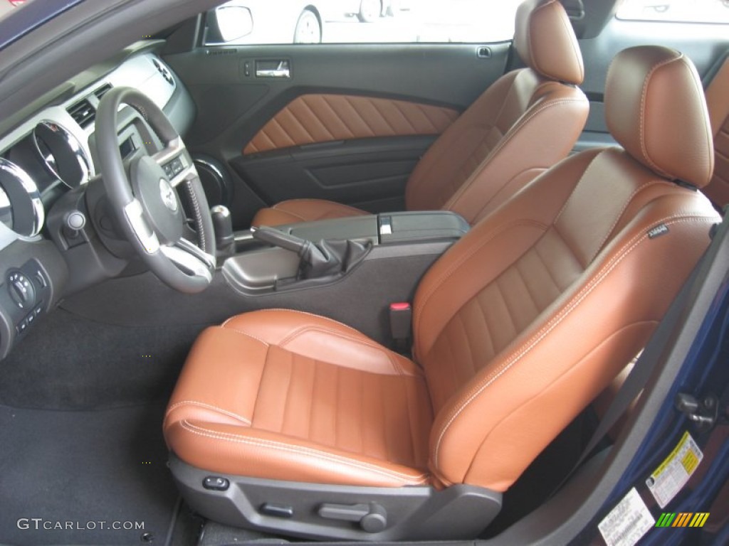 Saddle Interior 2010 Ford Mustang GT Premium Coupe Photo #49994617
