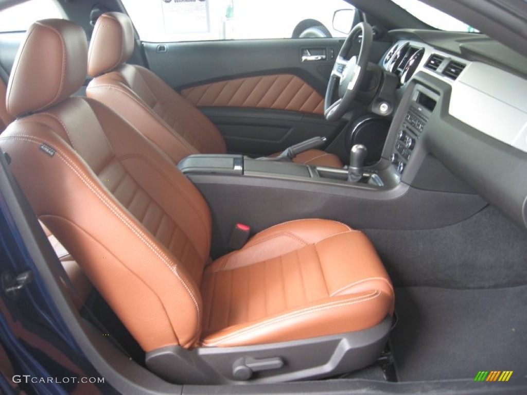 Saddle Interior 2010 Ford Mustang GT Premium Coupe Photo #49994680