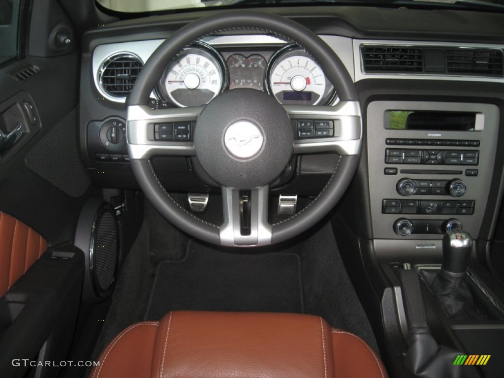 2010 Ford Mustang GT Premium Coupe Saddle Dashboard Photo #49994746