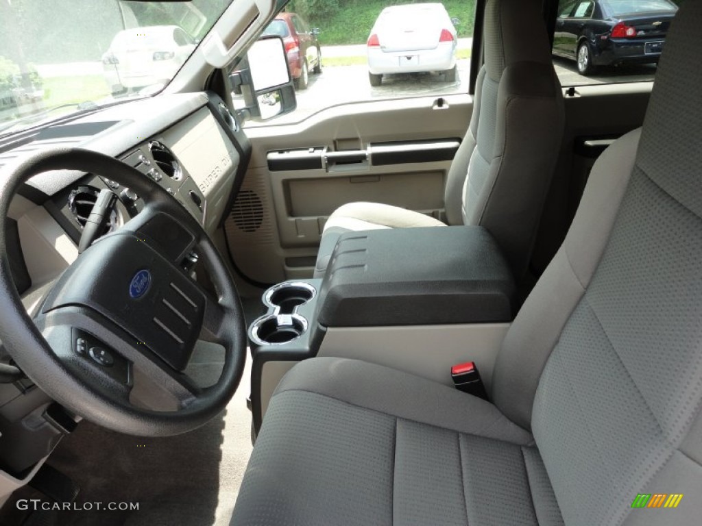 Medium Stone Interior 2010 Ford F250 Super Duty XLT Crew Cab 4x4 Photo #49994998