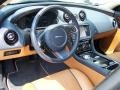 London Tan/Navy Blue 2011 Jaguar XJ XJL Steering Wheel