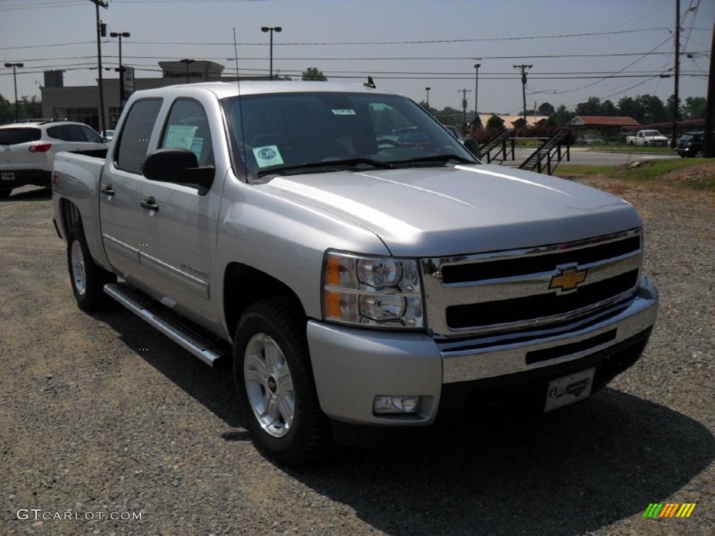 2011 Silverado 1500 LT Crew Cab 4x4 - Sheer Silver Metallic / Light Titanium/Ebony photo #5