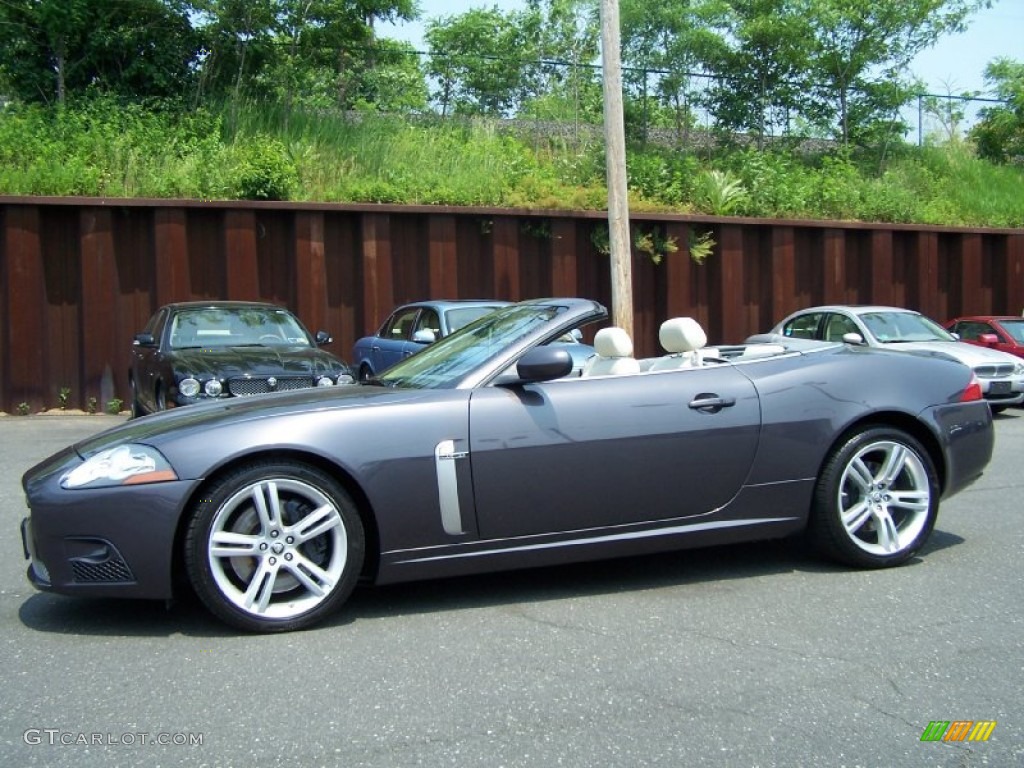 Pearl Grey Metallic 2008 Jaguar XK XKR Convertible Exterior Photo #49995766