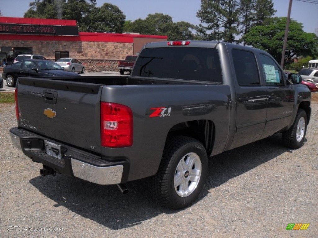 2011 Silverado 1500 LT Crew Cab 4x4 - Steel Green Metallic / Ebony photo #4