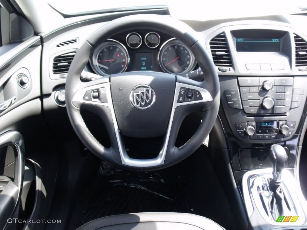 2011 Buick Regal CXL Turbo Ebony Dashboard Photo #49996090