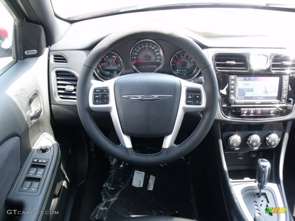 2011 Chrysler 200 S Black Dashboard Photo #49996411