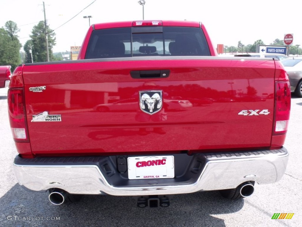 2011 Ram 1500 SLT Crew Cab 4x4 - Flame Red / Dark Slate Gray/Medium Graystone photo #6