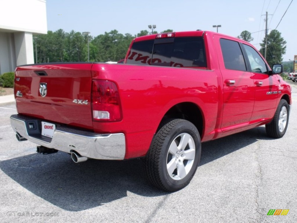 2011 Ram 1500 SLT Crew Cab 4x4 - Flame Red / Dark Slate Gray/Medium Graystone photo #7