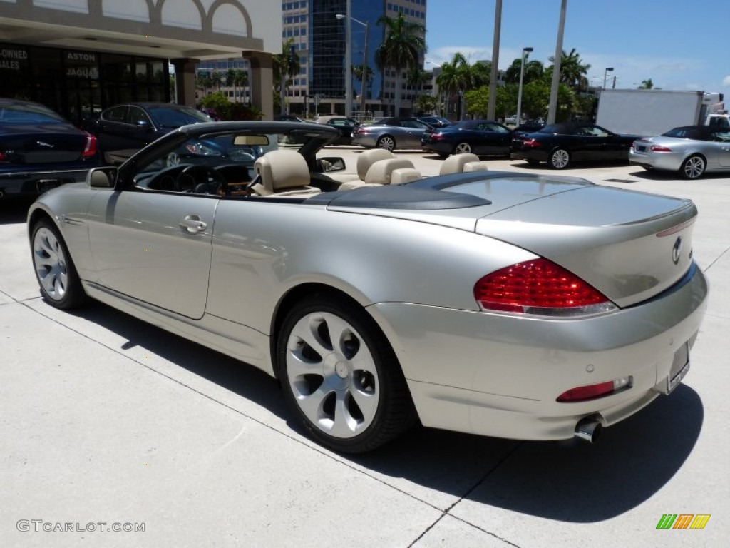 2005 6 Series 645i Convertible - Mineral Silver Metallic / Cream Beige photo #7