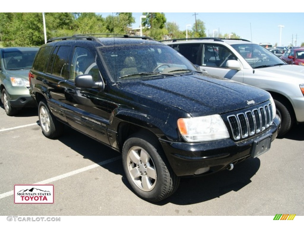 2001 Grand Cherokee Limited 4x4 - Black / Taupe photo #1
